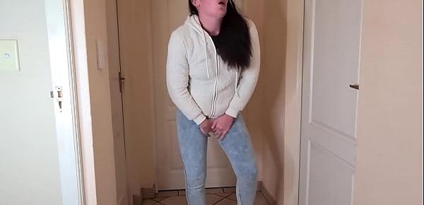  Desperate pissing in my jeans and fleece jacket